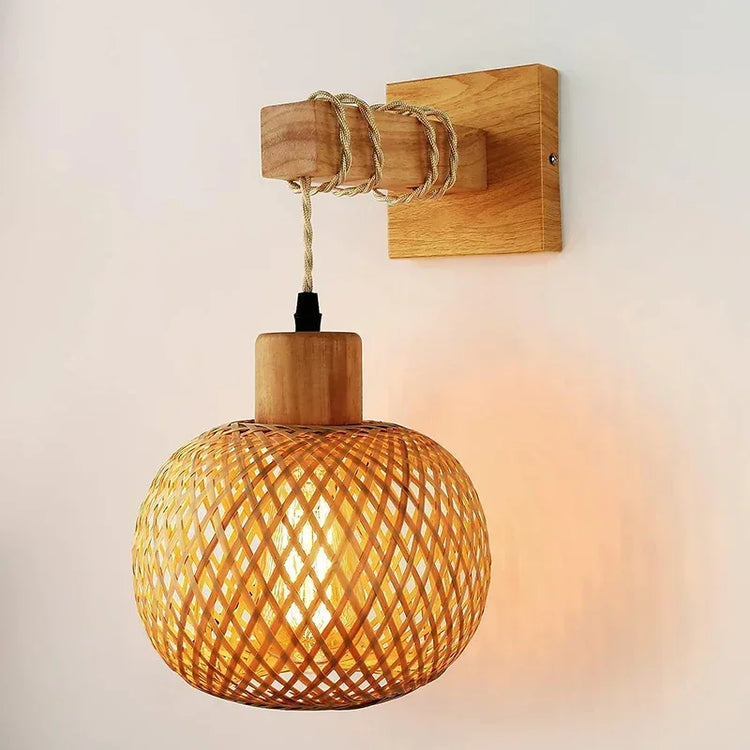Bamboo Wandleuchte – Japandi-Stil