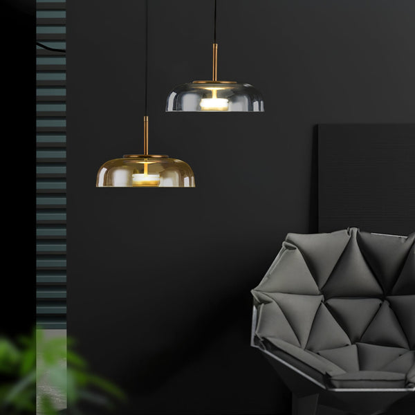 Solara LED-Pendelleuchte – Glas