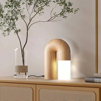 ArcForma Tischleuchte – Holz