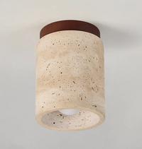 Travertine Deckenleuchte – Wabi-Sabi-Design