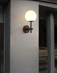 AuroraSphere LED-Wandleuchte – Glas