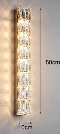 LED-Wandleuchte – Kristall