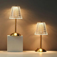 Aurielle LED-Tischleuchte – Kristall