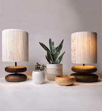 Holz-LED-Tischleuchte – Holz