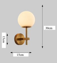 AuroraSphere LED-Wandleuchte – Glas