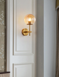 AuroraSphere LED-Wandleuchte – Glas
