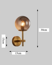 AuroraSphere LED-Wandleuchte – Glas