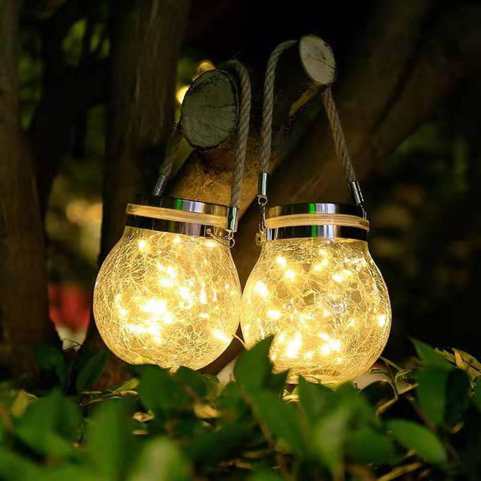 CrystalGlow Gartenleuchte – Kristall