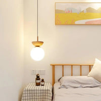 Holz-Pendelleuchte – Holz